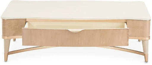 AICO Malibu Crest Rectangular Cocktail Table in Blush - Furniture Land (Milwaukee, WI)