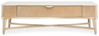 AICO Malibu Crest Rectangular Cocktail Table in Blush - Furniture Land (Milwaukee, WI)