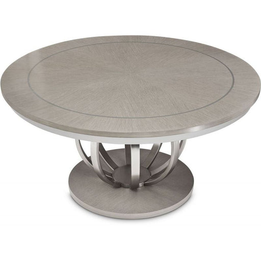 AICO Eclipse Round Dining Table in Moonlight - Furniture Land (Milwaukee, WI)