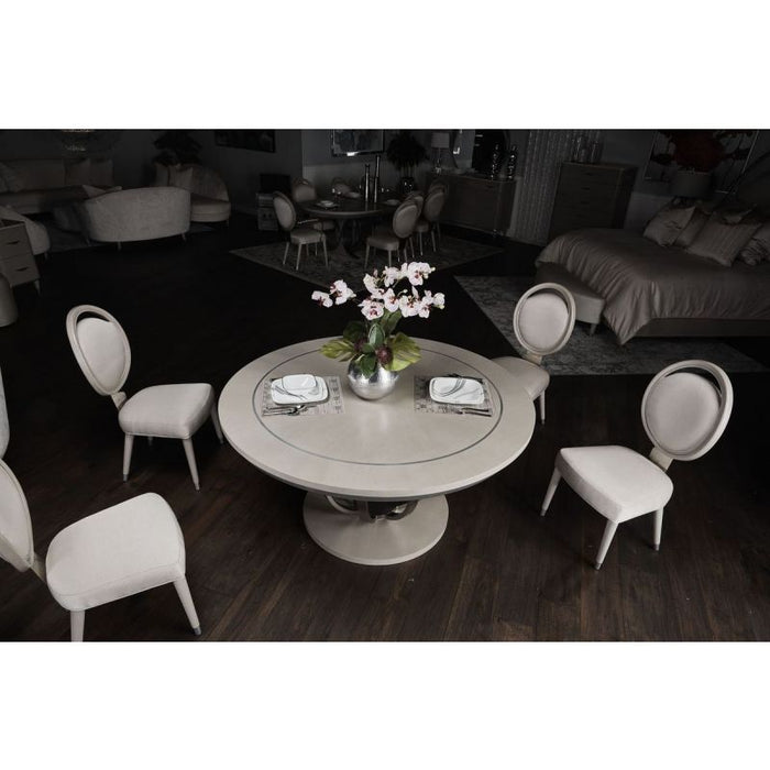AICO Eclipse Round Dining Table in Moonlight - Furniture Land (Milwaukee, WI)