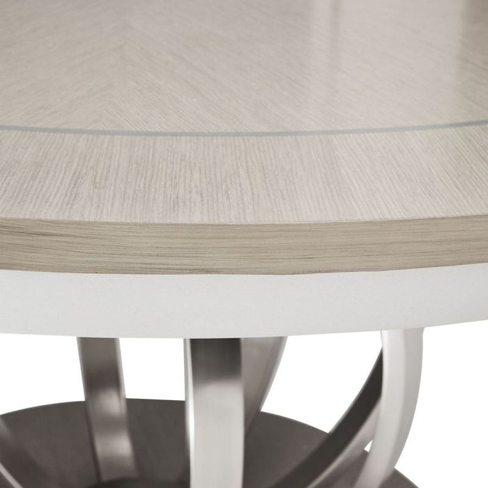 AICO Eclipse Round Dining Table in Moonlight - Furniture Land (Milwaukee, WI)