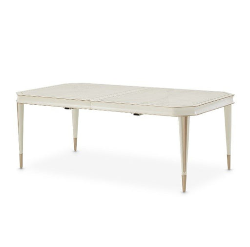 AICO La Rachelle Rectangular Dining Table in Medium Champagne - Furniture Land (Milwaukee, WI)