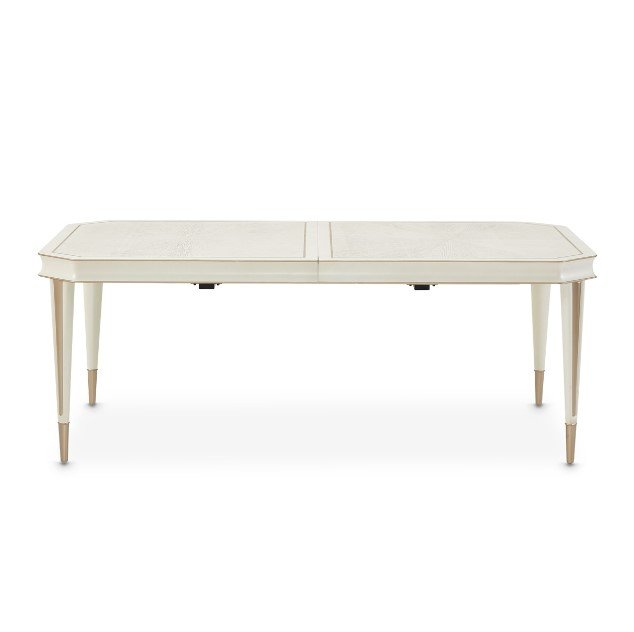 AICO La Rachelle Rectangular Dining Table in Medium Champagne - Furniture Land (Milwaukee, WI)