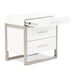 AICO Marquee Nightstand in Cloud White - Furniture Land (Milwaukee, WI)