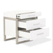 AICO Marquee Nightstand in Cloud White - Furniture Land (Milwaukee, WI)