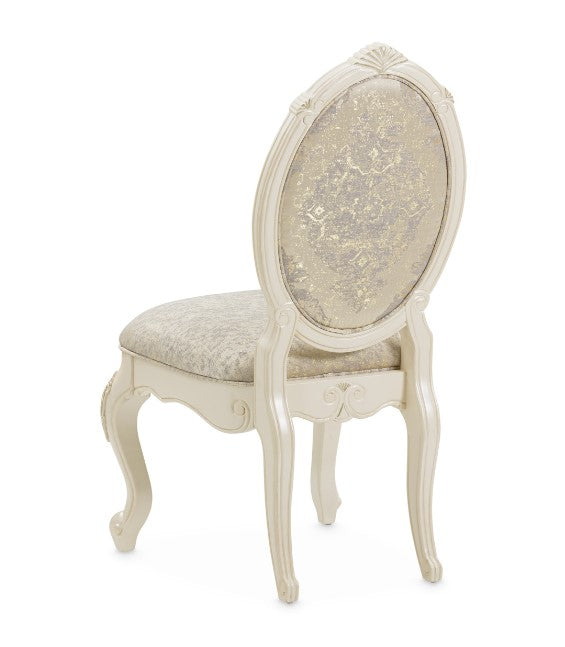 AICO Lavelle Side Chair in Classic Pearl (Set of 2) - Furniture Land (Milwaukee, WI)