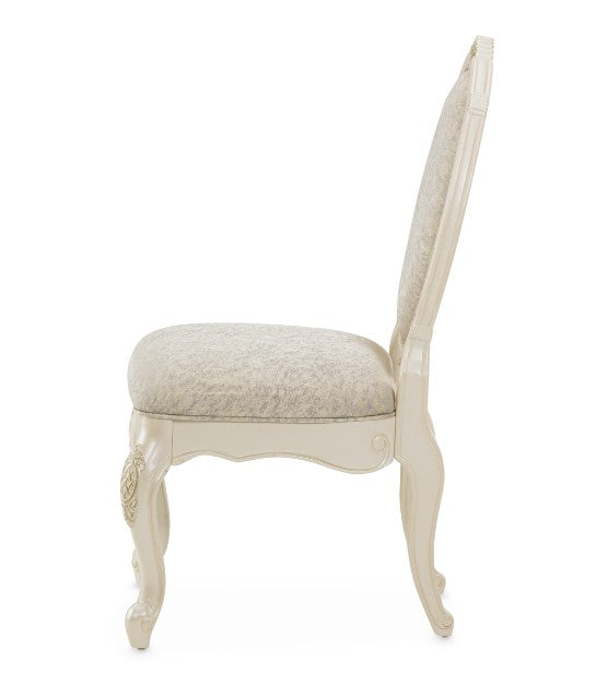AICO Lavelle Side Chair in Classic Pearl (Set of 2) - Furniture Land (Milwaukee, WI)
