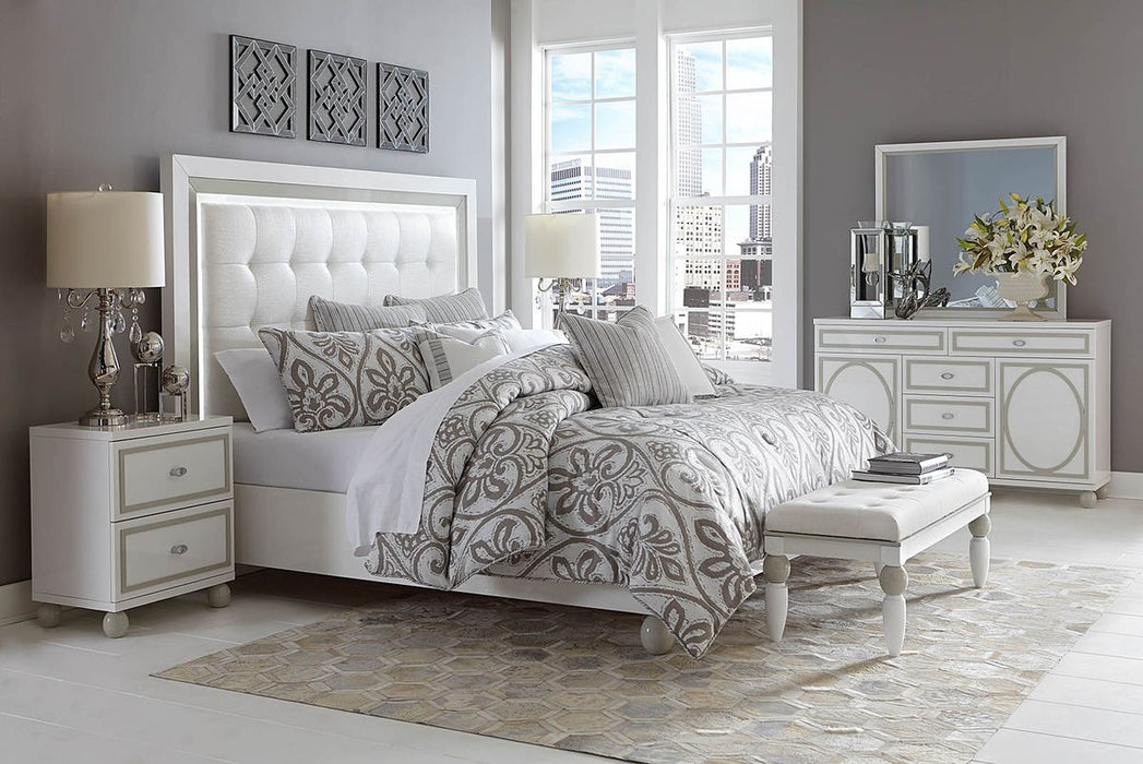 AICO Sky Tower Dresser in White Cloud - Furniture Land (Milwaukee, WI)