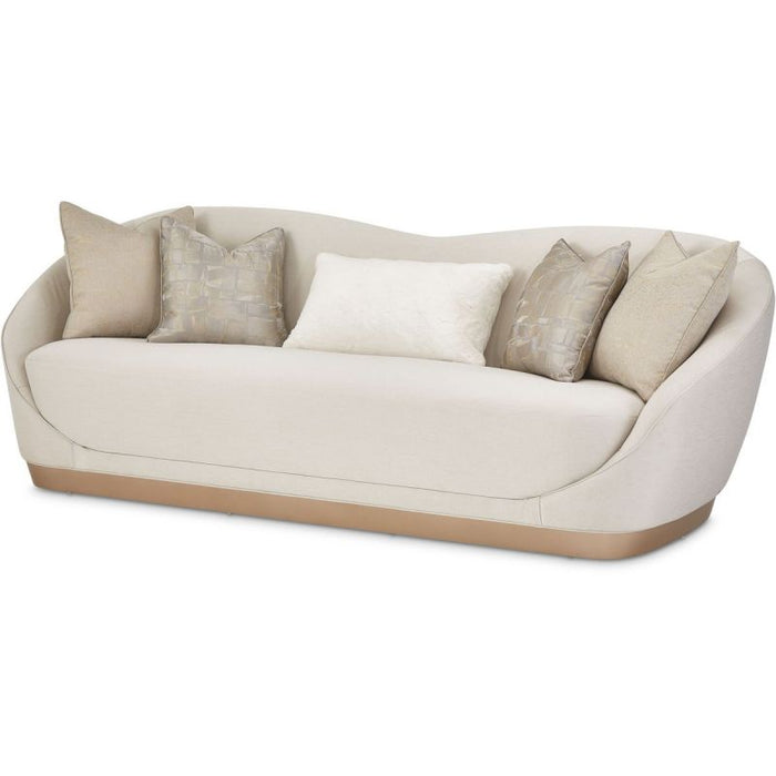 AICO La Rachelle Sofa ICICLE in Medium Champagne - Furniture Land (Milwaukee, WI)