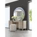 AICO Eclipse Vanity Stool in Moonlight - Furniture Land (Milwaukee, WI)
