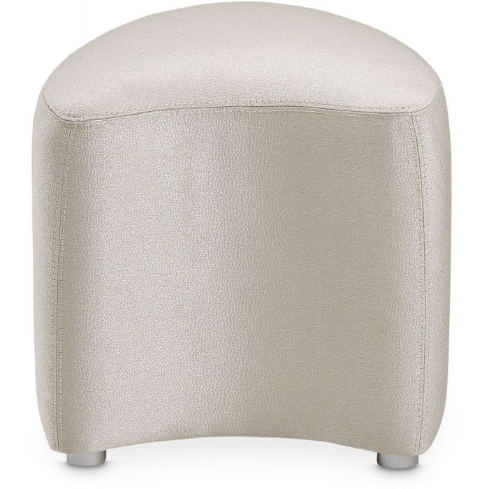 AICO Eclipse Vanity Stool in Moonlight - Furniture Land (Milwaukee, WI)
