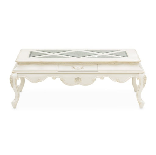 AICO Lavelle Rectangular Cocktail Table in Classic Pearl - Furniture Land (Milwaukee, WI)
