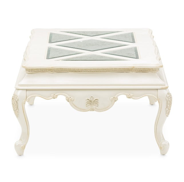 AICO Lavelle Rectangular Cocktail Table in Classic Pearl - Furniture Land (Milwaukee, WI)