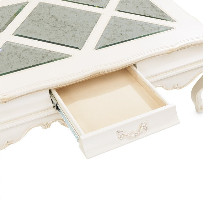 AICO Lavelle Rectangular Cocktail Table in Classic Pearl - Furniture Land (Milwaukee, WI)