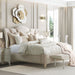 AICO Furniture La Marisia California King Upholstered Platform Bed in Creamy Pearl - Furniture Land (Milwaukee, WI)