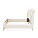 AICO Furniture La Marisia Queen Upholstered Platform Bed in Creamy Pearl - Furniture Land (Milwaukee, WI)