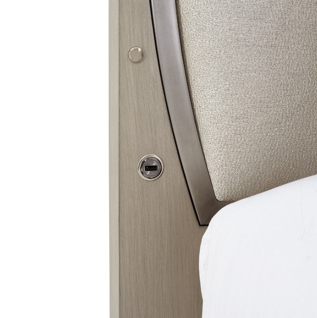 AICO Eclipse Cal King Upholstered Bed in Moonlight - Furniture Land (Milwaukee, WI)