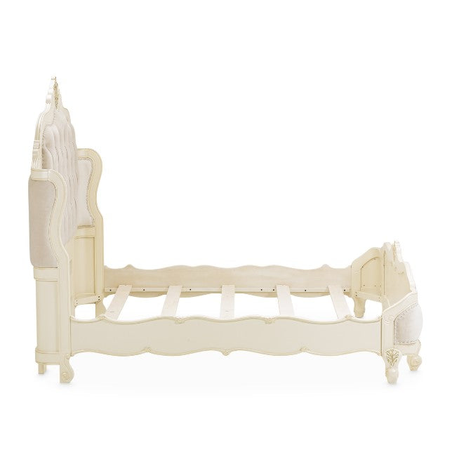 AICO Lavelle Queen Wing Mansion Bed in Classic Pearl - Furniture Land (Milwaukee, WI)