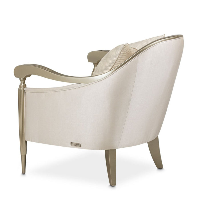 AICO London Place Accent Chair in Champagne - Furniture Land (Milwaukee, WI)