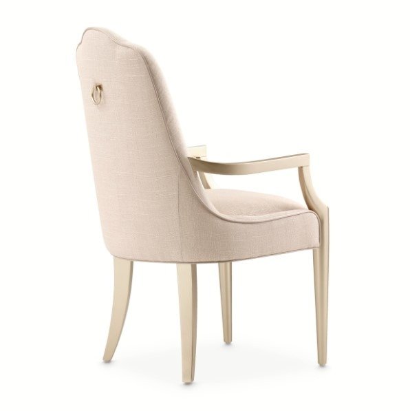 AICO Malibu Crest Arm Chair in Chardonnay (Set of 2) - Furniture Land (Milwaukee, WI)
