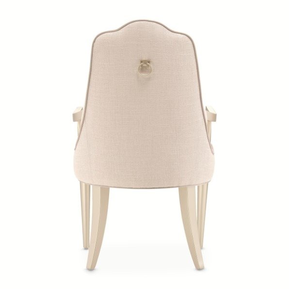 AICO Malibu Crest Arm Chair in Chardonnay (Set of 2) - Furniture Land (Milwaukee, WI)