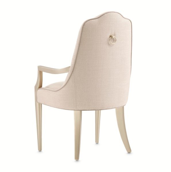 AICO Malibu Crest Arm Chair in Chardonnay (Set of 2) - Furniture Land (Milwaukee, WI)